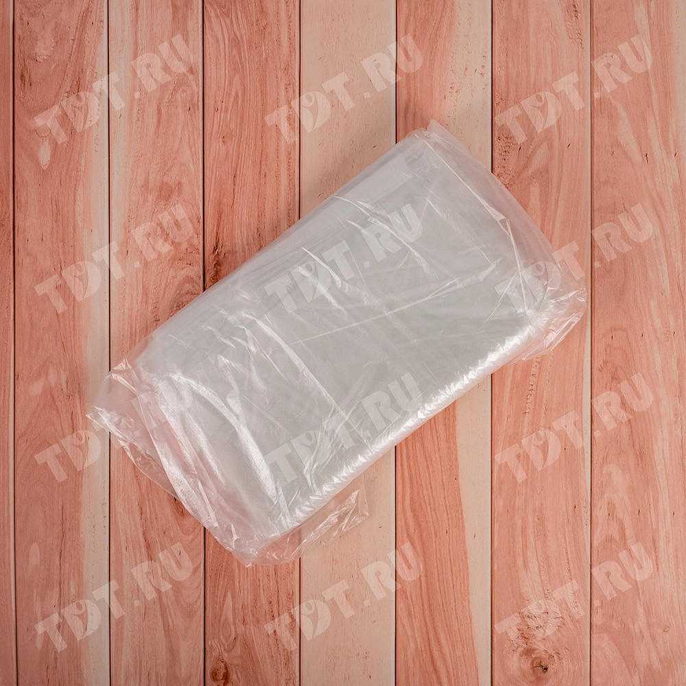 Курьер-пакет прозрачный, без кармана, 300*400+40 мм, 50 мкм, 100 шт.