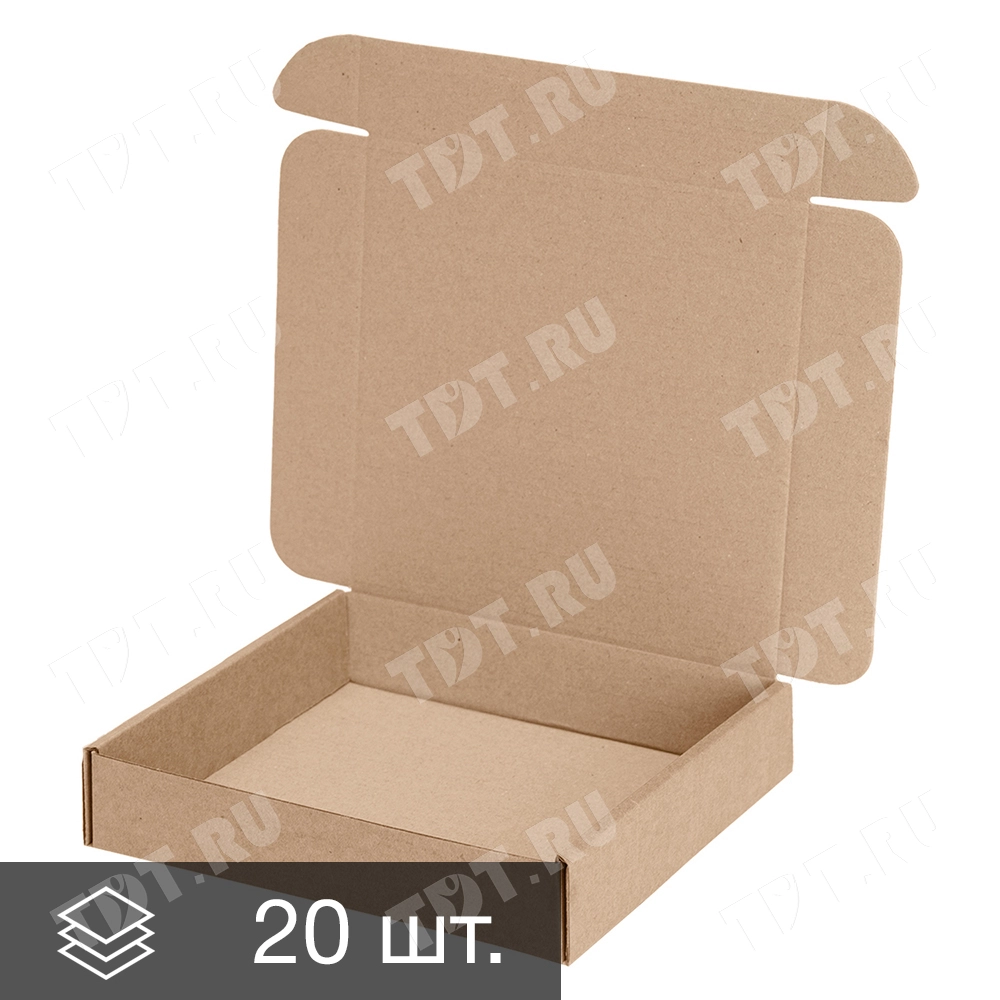 Самосборный короб №183, 250*250*50 мм, Т-23 Е, 20 шт.