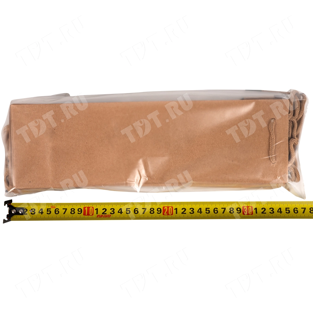 Крафт пакет с веревочной ручкой для бутылок, 120 г/м², 10*9*33 см