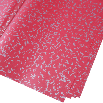 Пергамент в листах, красный, 60*60 см, 20 листов