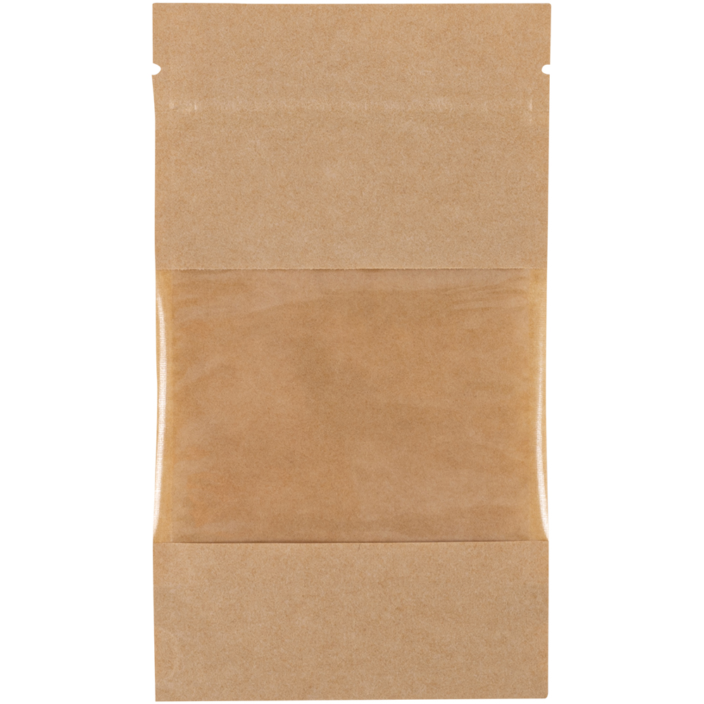 Крафт дой-пак с zip lock, прямоугольное окно 7-10 см, 10.5*3.5*18.5 см, 50 шт. Крафт дой-пак с zip lock, прямоугольное окно 7-10 см, 10.5*3.5*18.5 см, 50 шт.