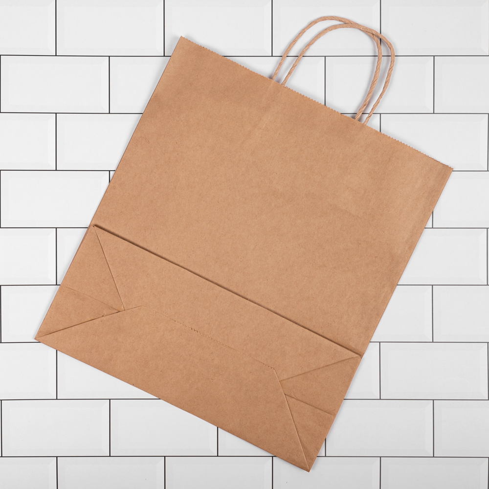 Крафт пакет с крученой ручкой, 80 г/м², 32*12*29 см Крафт пакет с крученой ручкой, 80 г/м², 32*12*29 см