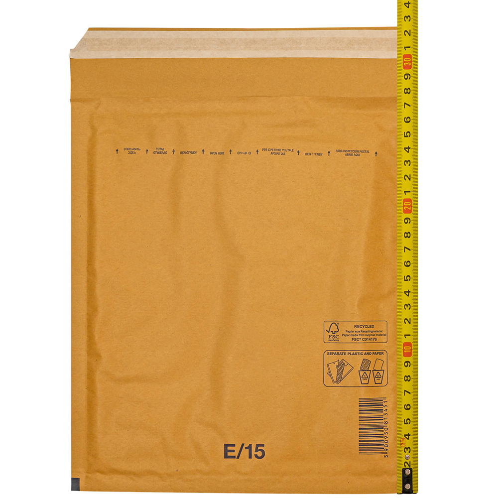 Бурый крафт пакет с прослойкой, 24*27 см, E-15-G (E/2) Бурый крафт пакет с прослойкой, 24*27 см, E-15-G (E/2)