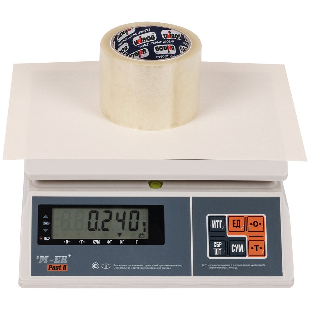 Клейкая лента прозрачная широкая Unibob®, 72мм*66м*45мкм Клейкая лента прозрачная широкая Unibob®, 72мм*66м*45мкм