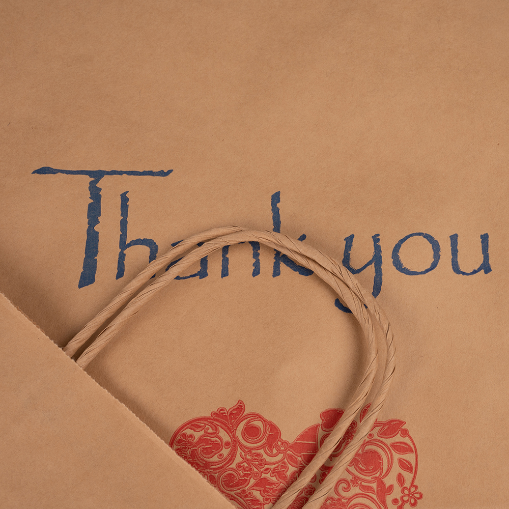 Крафт пакет с крученой ручкой «Thank you», 80 г/м², 35*15*45 см Крафт пакет с крученой ручкой «Thank you», 80 г/м², 35*15*45 см