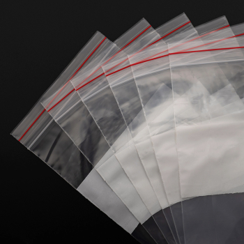 Пакет Zip Lock с полосой для надписи, прозрачный, 120*180 мм, 60 мкм, 100 шт.