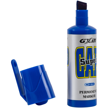 Маркер перманентный Gxin «Super cap» G-185, синий, 4-8 мм, 12 шт./уп.