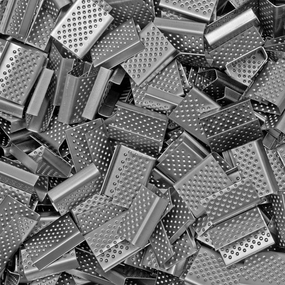 Скобы металлические для ПП ленты, 13 мм, 1000 шт./уп. Скобы металлические для ПП ленты, 13 мм, 1000 шт./уп.