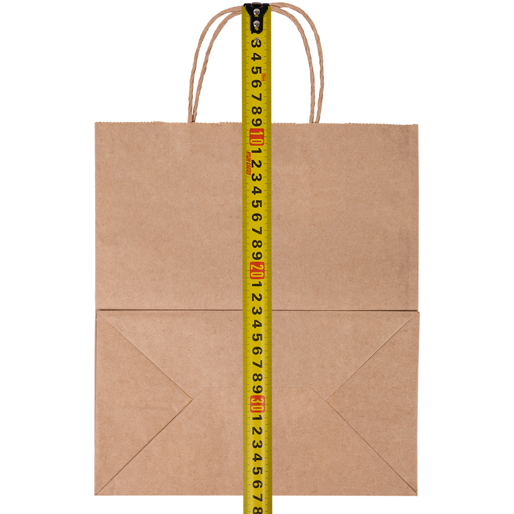 Крафт пакет с крученой ручкой, 70 г/м², 24*14*28 см Крафт пакет с крученой ручкой, 70 г/м², 24*14*28 см