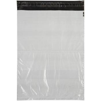 Курьер-пакет белый без печати, с карманом, 240*320+40 мм, 50 мкм, 100 шт.