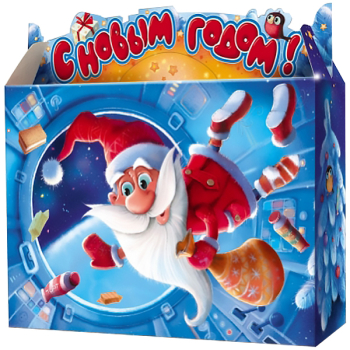 Короб для конфет «Космос», 1.4 кг, 260*70*185 мм