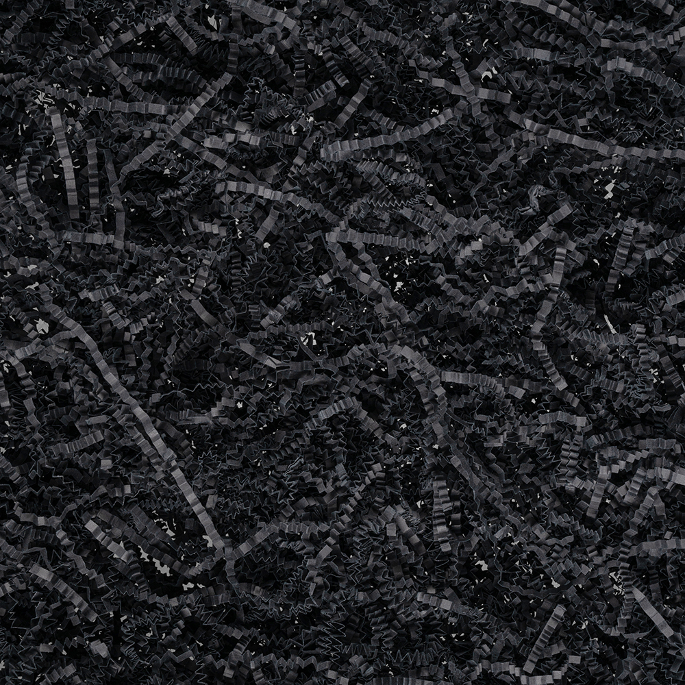 Бумажный наполнитель «Чёрная материя», цветная бумага, чёрный, 1 кг Бумажный наполнитель «Чёрная материя», цветная бумага, чёрный, 1 кг
