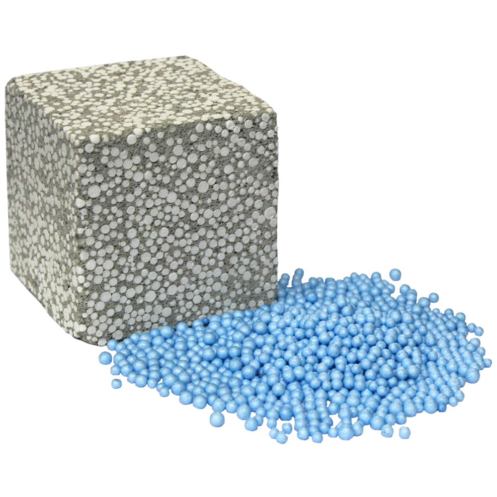 Гранулы пенополистирола для стяжки, голубые, 400 л Гранулы пенополистирола для стяжки, голубые, 400 л