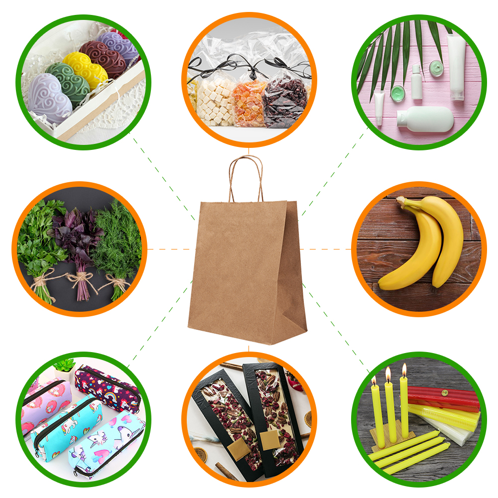 Крафт пакет с крученой ручкой, 70 г/м², 22*12*25 см Крафт пакет с крученой ручкой, 70 г/м², 22*12*25 см