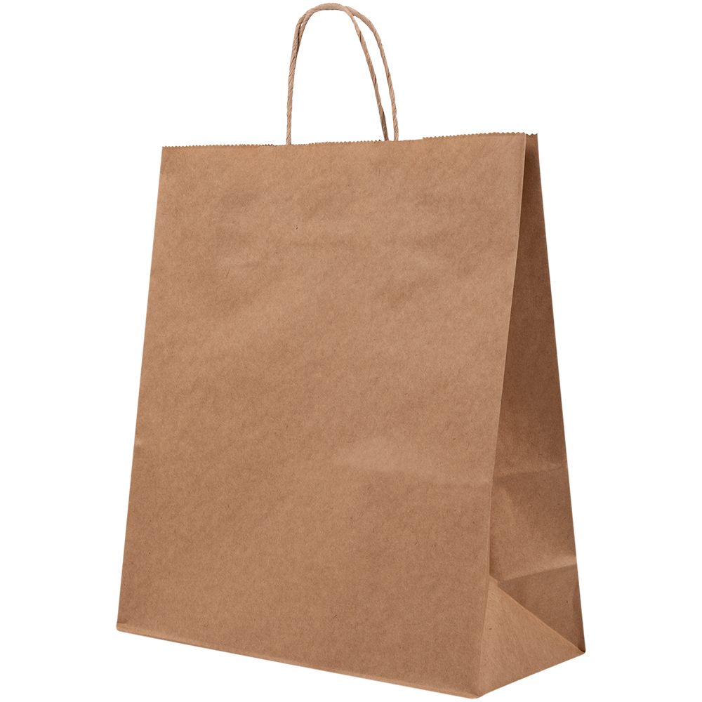 Крафт пакет с крученой ручкой, 80 г/м², 32*12*29 см Крафт пакет с крученой ручкой, 80 г/м², 32*12*29 см