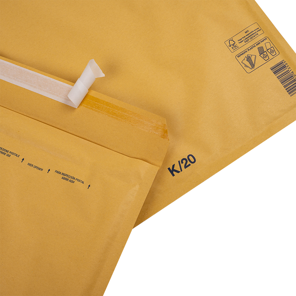 Бурый крафт пакет с прослойкой, 37*48 см, K-20-G (K/7) Бурый крафт пакет с прослойкой, 37*48 см, K-20-G (K/7)