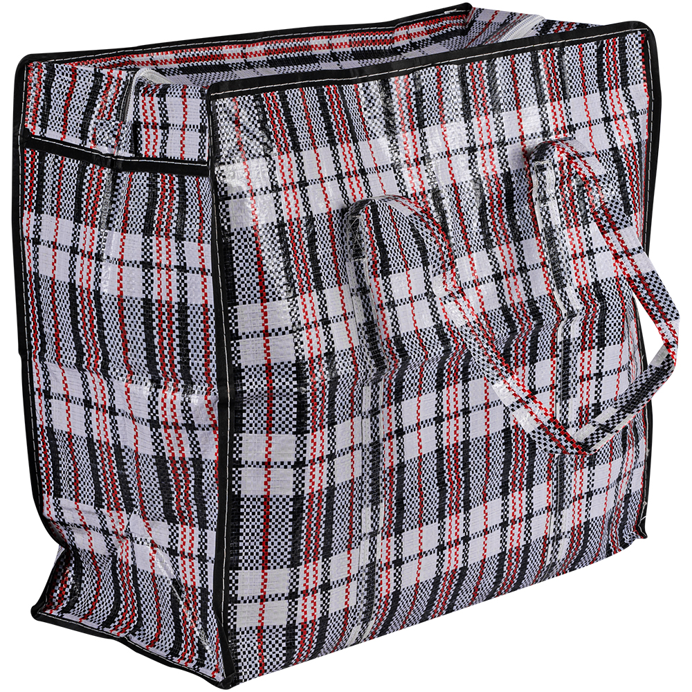 Сумка однослойная хозяйственная, 56 л, 50*25*45 см, чёрно-красная Сумка однослойная хозяйственная, 56 л, 50*25*45 см, чёрно-красная