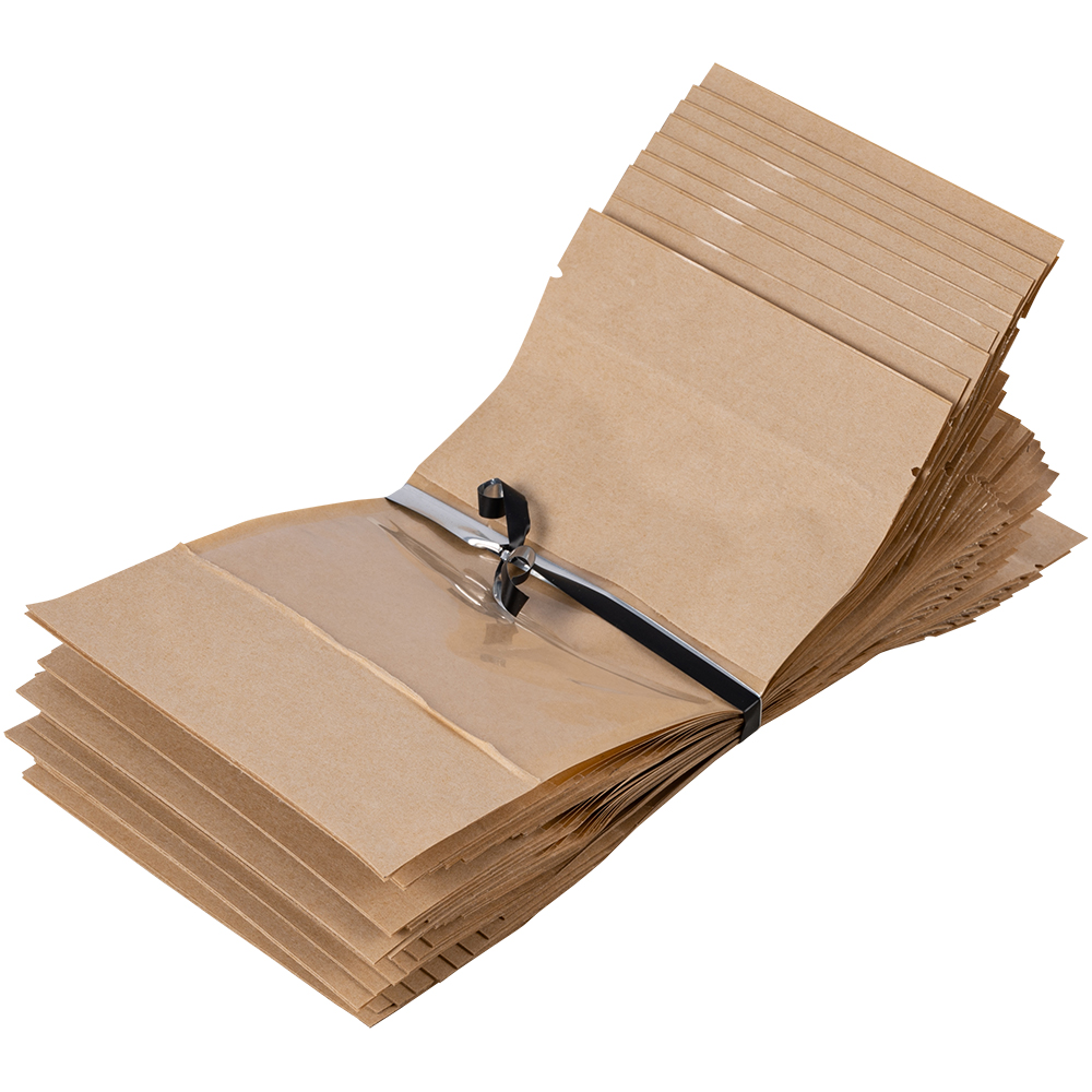 Крафт дой-пак с zip lock, прямоугольное окно 7-10 см, 10.5*3.5*18.5 см, 50 шт. Крафт дой-пак с zip lock, прямоугольное окно 7-10 см, 10.5*3.5*18.5 см, 50 шт.