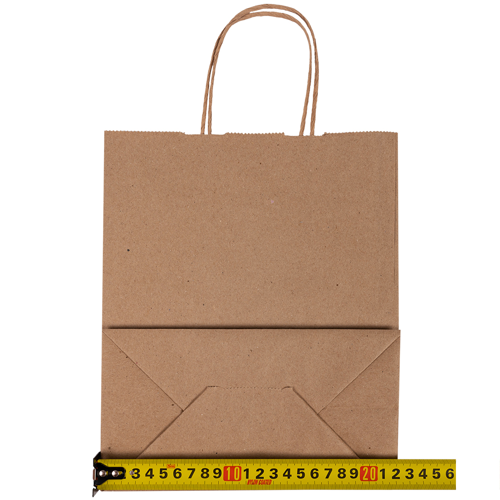 Крафт пакет с крученой ручкой, 70 г/м², 22*12*25 см Крафт пакет с крученой ручкой, 70 г/м², 22*12*25 см