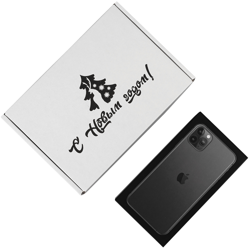 Подарочная коробка «С Новым годом!», белая, 210*150*90 мм Подарочная коробка «С Новым годом!», белая, 210*150*90 мм