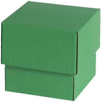 Коробка крышка-дно «Кубик», зелёная, 100*100*100 мм