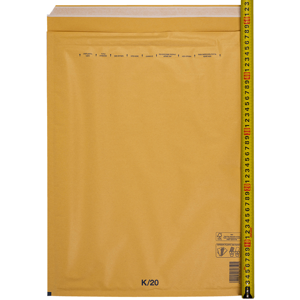 Бурый крафт пакет с прослойкой, 37*48 см, K-20-G (K/7) Бурый крафт пакет с прослойкой, 37*48 см, K-20-G (K/7)