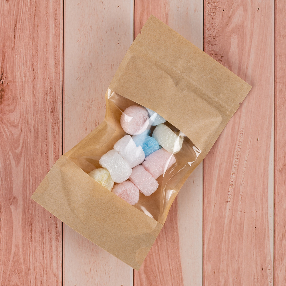 Крафт дой-пак с zip lock, прямоугольное окно 7-10 см, 10.5*3.5*18.5 см, 50 шт. Крафт дой-пак с zip lock, прямоугольное окно 7-10 см, 10.5*3.5*18.5 см, 50 шт.