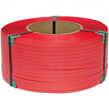Стреппинг лента полипропиленовая (ПП), 12мм*0.6мм*3000м, красная