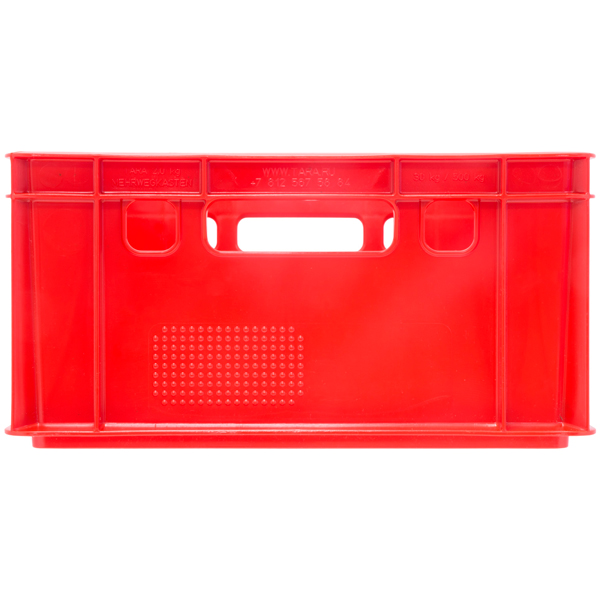 Мясной ящик Е2, красный, сплошной, 600*400*200 мм Мясной ящик Е2, красный, сплошной, 600*400*200 мм
