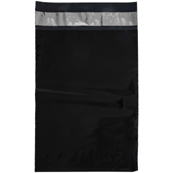 Курьер-пакет чёрный, без кармана, 300*400+40 мм, 50 мкм, 50 шт.