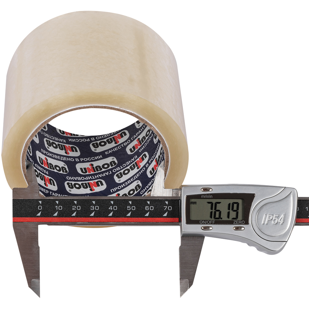 Клейкая лента прозрачная широкая Unibob®, 72мм*66м*45мкм Клейкая лента прозрачная широкая Unibob®, 72мм*66м*45мкм