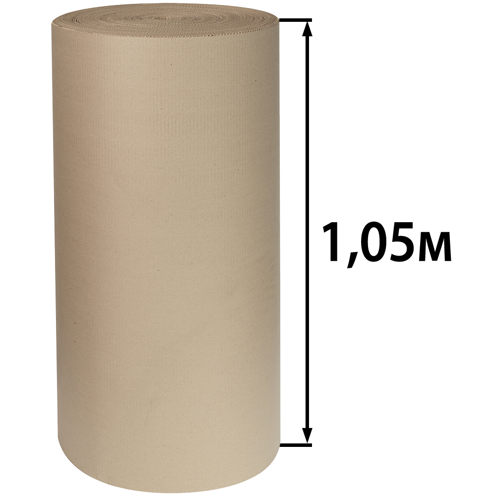 Гофрокартон рулонный Д-21, 100*1.05 м Гофрокартон рулонный Д-21, 100*1.05 м