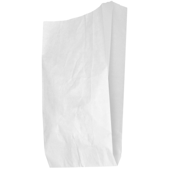 Ламинированный бумажный пакет для кур-гриль, белый без печати, 285*200+85 мм, 1000 шт.