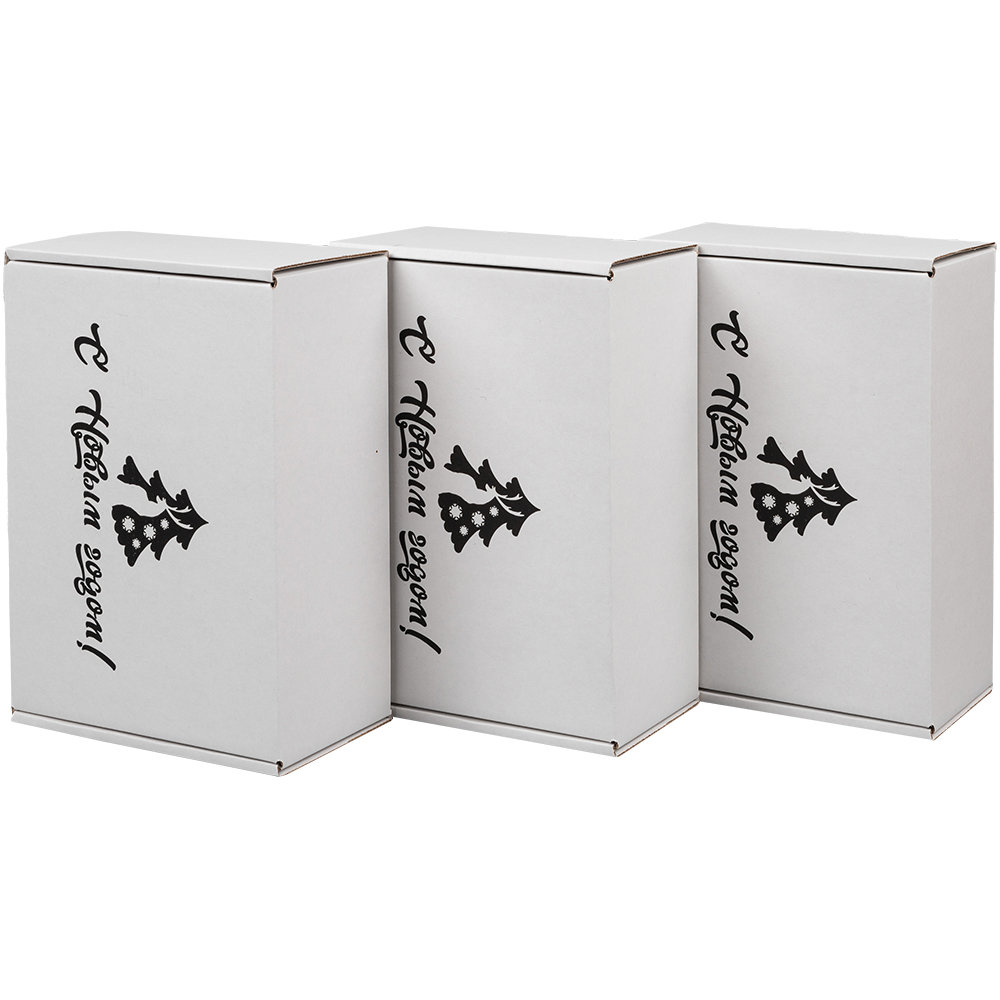 Подарочная коробка «С Новым годом!», белая, 210*150*90 мм Подарочная коробка «С Новым годом!», белая, 210*150*90 мм