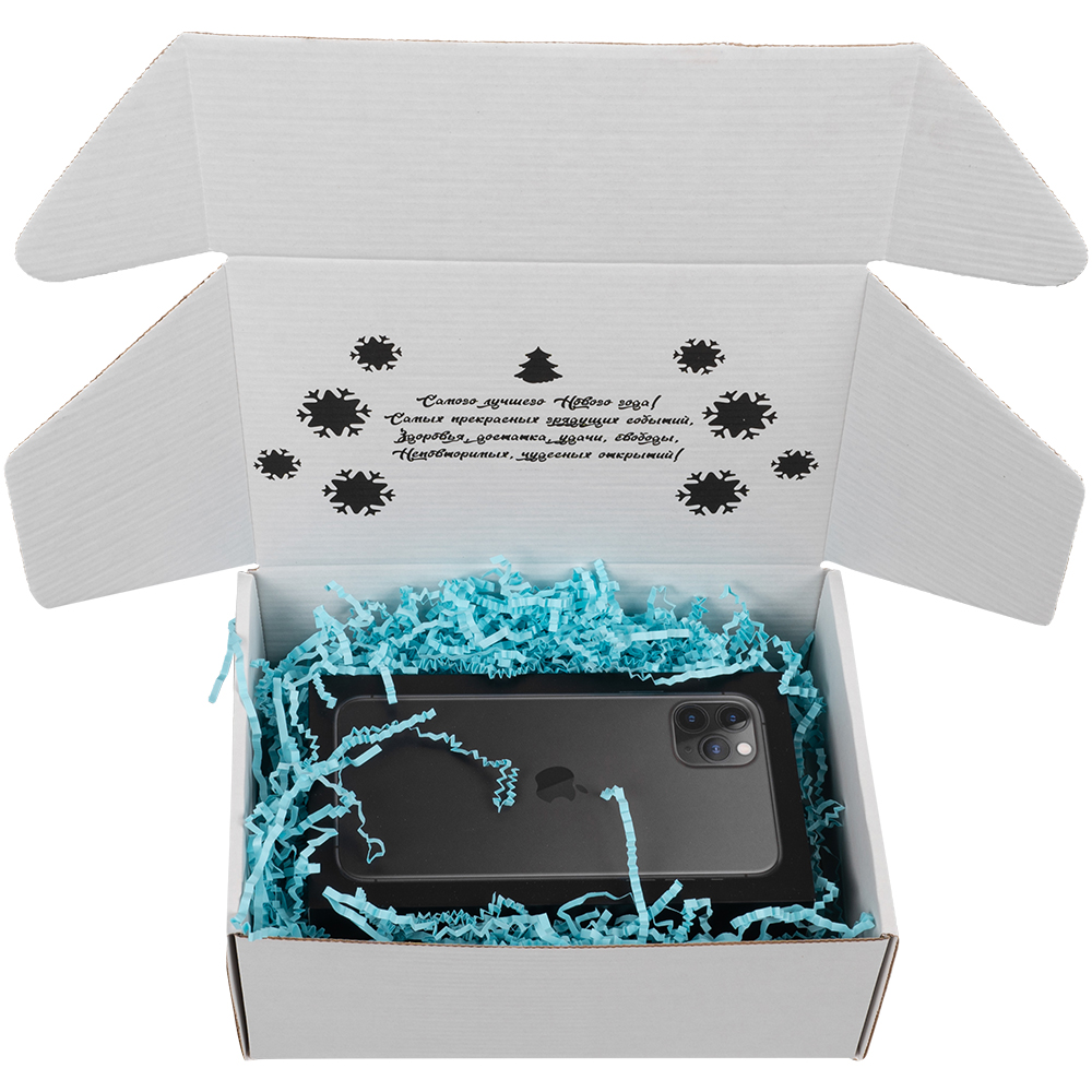 Подарочная коробка «С Новым годом!», белая, 210*150*90 мм Подарочная коробка «С Новым годом!», белая, 210*150*90 мм