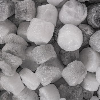 Наполнитель полистирольный «Конфетти», чёрно-белый, 50 л