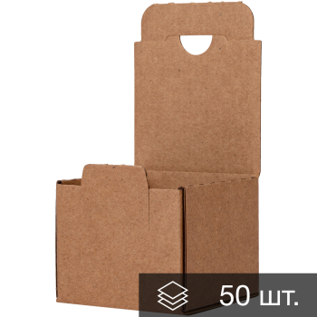 Самосборный короб №235-МК, с язычком, 70*70*60 мм, Т-21 Е, 50 шт. Самосборный короб №235-МК, с язычком, 70*70*60 мм, Т-21 Е, 50 шт.