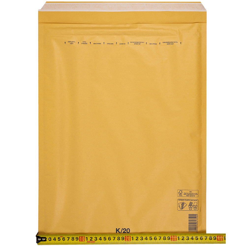 Бурый крафт пакет с прослойкой, 37*48 см, K-20-G (K/7) Бурый крафт пакет с прослойкой, 37*48 см, K-20-G (K/7)