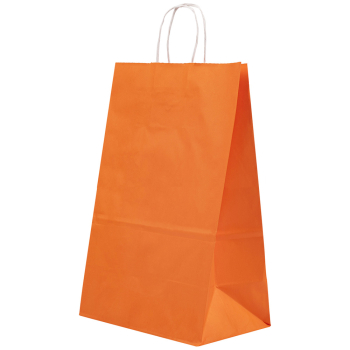 Крафт пакет с крученой ручкой «Оранжевый», 100 г/м², 32*12*42 см