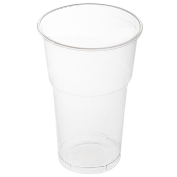 Одноразовый стакан «Эконом», пластиковый, прозрачный, 500 мл, 100 шт.