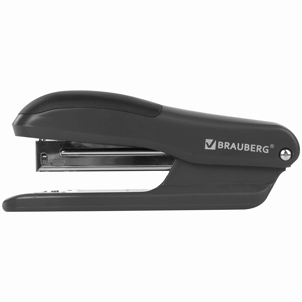 Степлер BRAUBERG «SX-39» для скоб №24/6 и №26/6, пластик, черный, 25 листов Степлер BRAUBERG «SX-39» для скоб №24/6 и №26/6, пластик, черный, 25 листов