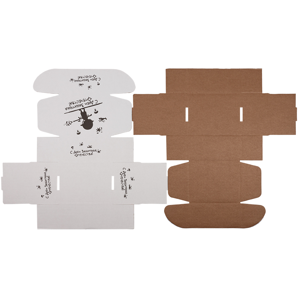 Подарочная коробка «С 23 Февраля! - Моему защитнику», беленая, 216*175*106 мм Подарочная коробка «С 23 Февраля! - Моему защитнику», беленая, 216*175*106 мм