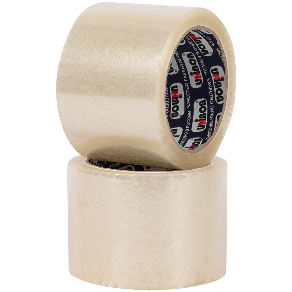 Клейкая лента прозрачная широкая Unibob®, 72мм*66м*45мкм Клейкая лента прозрачная широкая Unibob®, 72мм*66м*45мкм