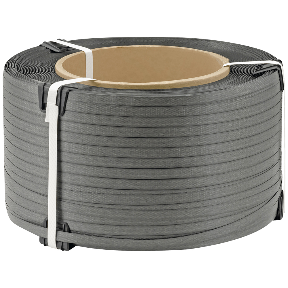 Стреппинг лента полипропиленовая (ПП), 12мм*0.5мм*2000м, серая Стреппинг лента полипропиленовая (ПП), 12мм*0.5мм*2000м, серая