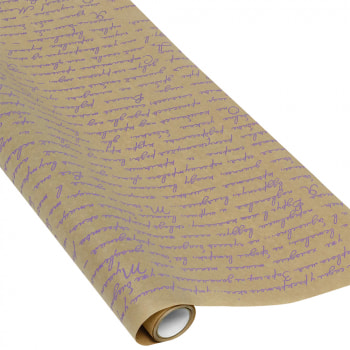 Рулон крафт бумаги «Муза», сиреневый, 10*0.6 м