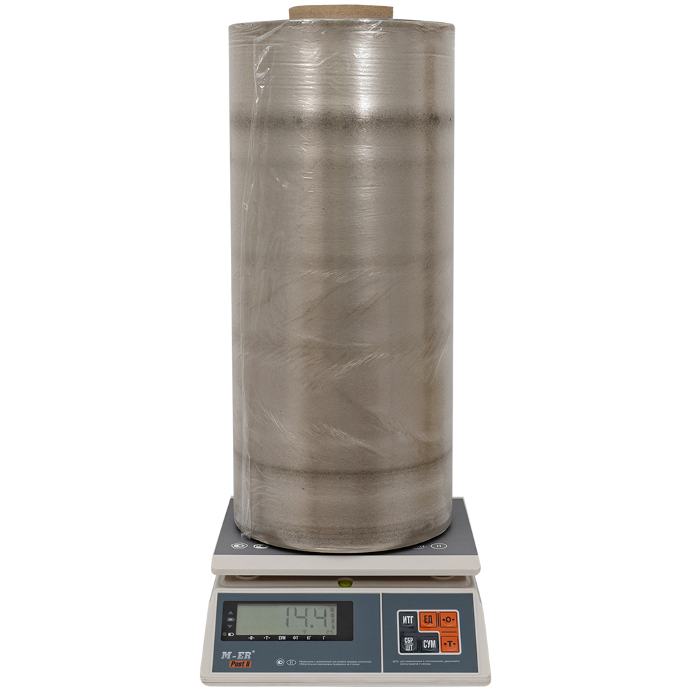 Машинная стрейч пленка ЭКОНОМ серая для упаковки паллет, 500 мм, 20 мкм, 14.4 кг, 2 сорт Машинная стрейч пленка ЭКОНОМ серая для упаковки паллет, 500 мм, 20 мкм, 14.4 кг, 2 сорт