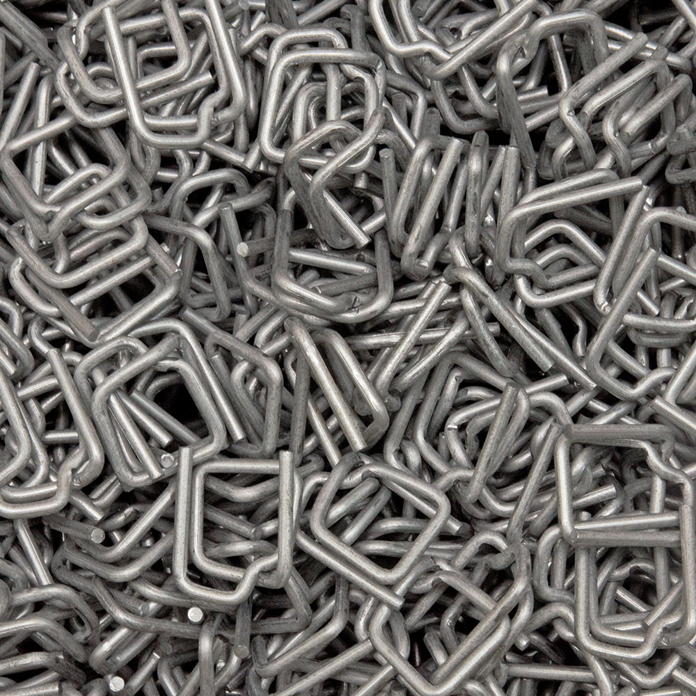 Пряжка проволочная для лент ПЭТ и ПП 13 мм, 1000 шт./уп. Пряжка проволочная для лент ПЭТ и ПП 13 мм, 1000 шт./уп.