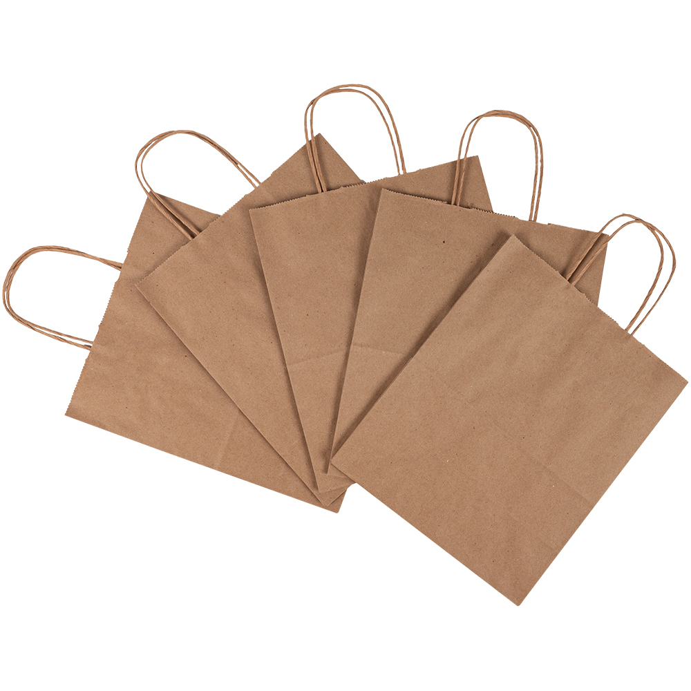 Крафт пакет с крученой ручкой, 70 г/м², 22*12*25 см Крафт пакет с крученой ручкой, 70 г/м², 22*12*25 см