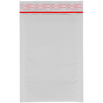 Белый крафт пакет с прослойкой и стрип-лентой, 20*27 см, D/1