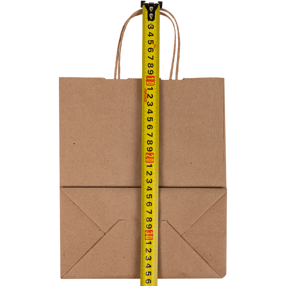 Крафт пакет с крученой ручкой, 70 г/м², 22*12*25 см Крафт пакет с крученой ручкой, 70 г/м², 22*12*25 см